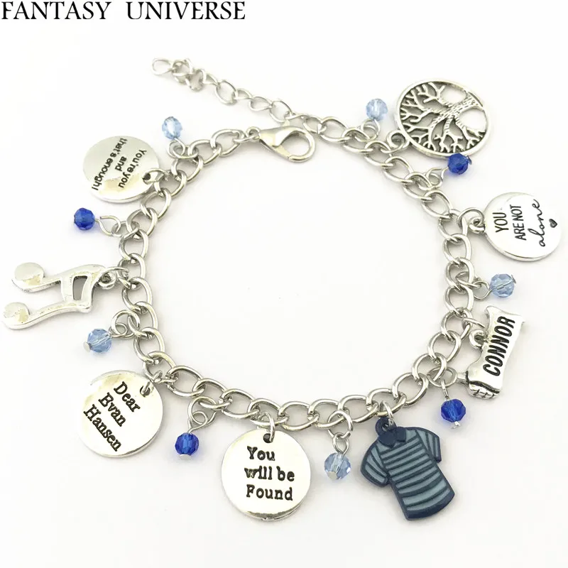 FANTASY UNIVERSE Freeshipping 20pc a lot Dear Evan Hansen charm bracelet AWHSML01