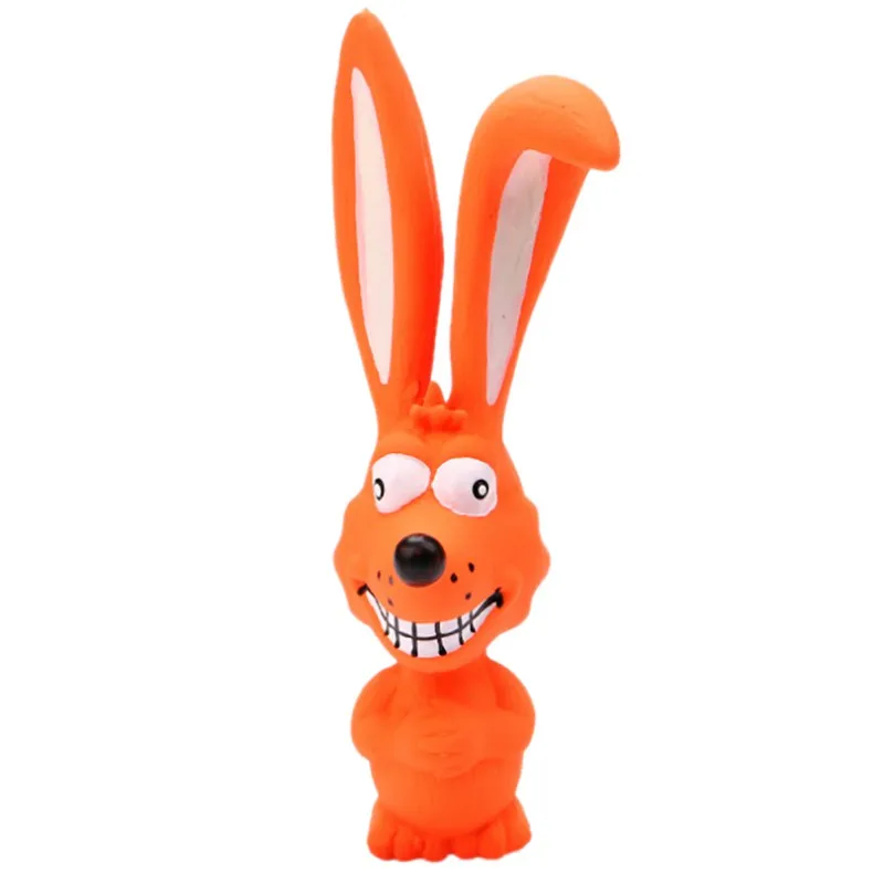 1PC Toy For Dogs Puppy Screaming Rubber Rabbit Toy For Dogs Latex Squeak Squeaker Chew Training Products