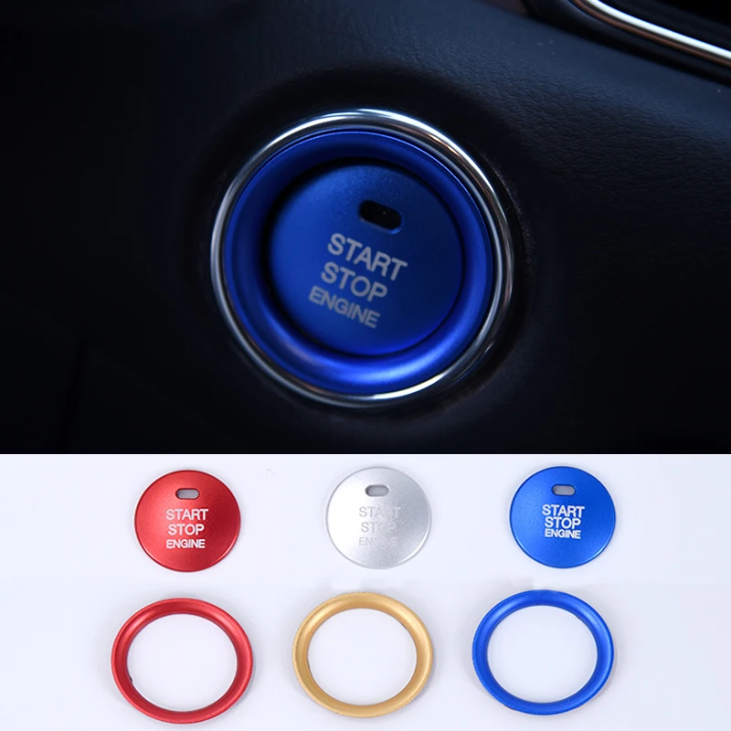 Car Accessories for Mazda 2 3 6 CX-5 CX-9 CX-3 CX-8 MX-5 Start Engine Button STOP Key Accessories Switch Decoration Stickers