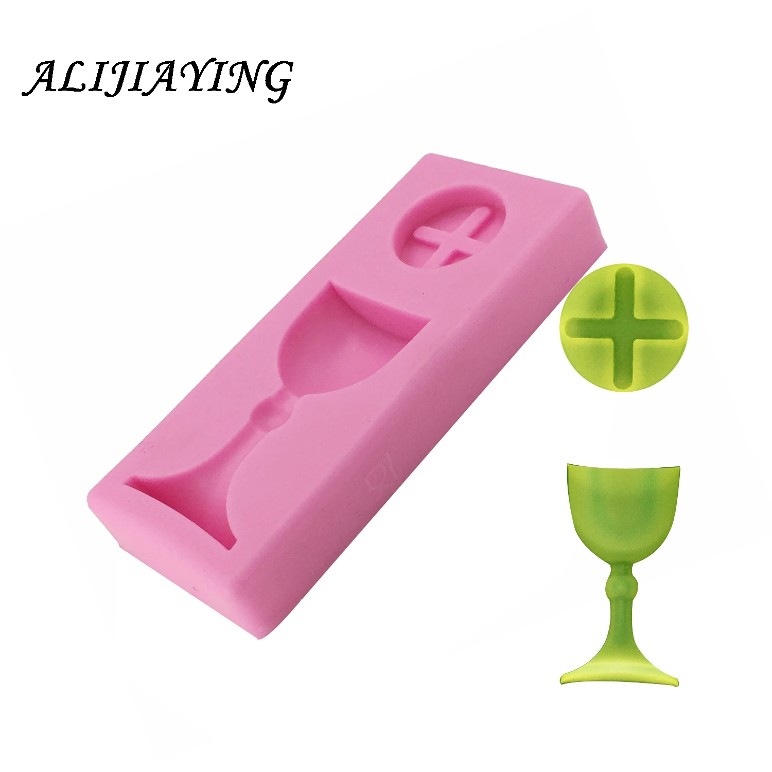 Cake Tools Charlice cup Baptism Trophy Silicone mold Mould Romantic communition cup Cake Baking Icing Ice D1233