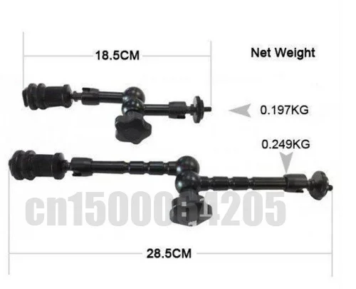Brazo mágico articulado de fricción ajustable para Monitor LCD, 7 y 11 pulgadas, luz LED Lilliput, HDMI, DSLR DV, envío gratis