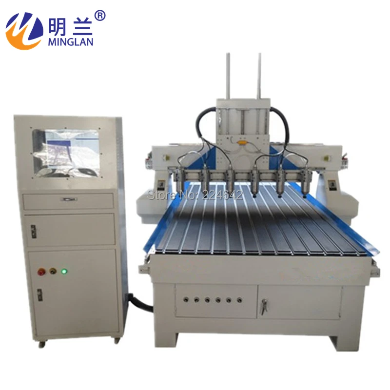 1325 1825 Cnc Engraving Machine With Six Spindles For Wood