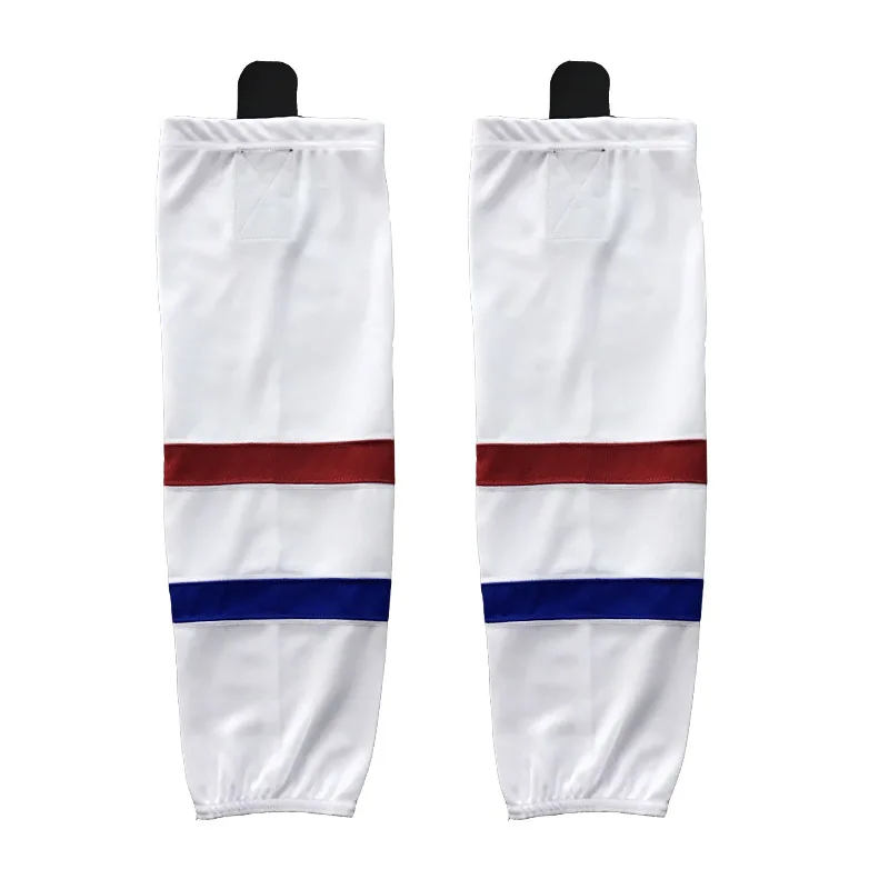 

COLDINDOOR 100% Polyester white Ice Hockey Socks Cheap Shin Guards XW002