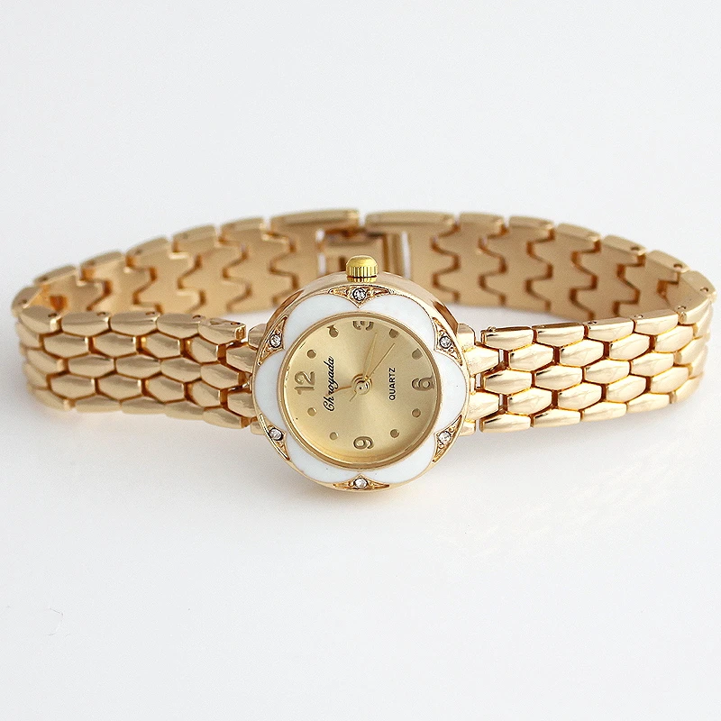 4 pz/lotto Strass Casual In Acciaio Inox di Moda di Lusso Impermeabile del Quarzo delle Donne di Orologi Da Polso Del Braccialetto Orologi O88m4