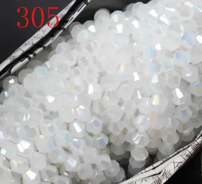 FLTMRH    golden Color 110pcs 4mm Bicone Austria Crystal Beads charm Glass Beads Loose Spacer Bead for DIY Jewelry Making