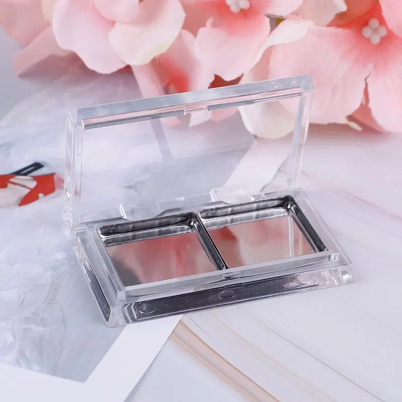 1Set Rvs Makeup Oogschaduw Pigment Palet Case Lege Magnetische Case Oogschaduw Pigment Palet Pannen