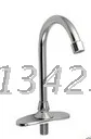 Full copper pedal basin faucet suit thicker sitting style valve medical pedal wash basin faucet