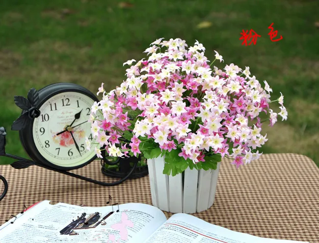 Venta de fábrica] pequeñas flores artificiales hexagonales fabricantes de flores de simulación apertura de la Casa de la boda con flores