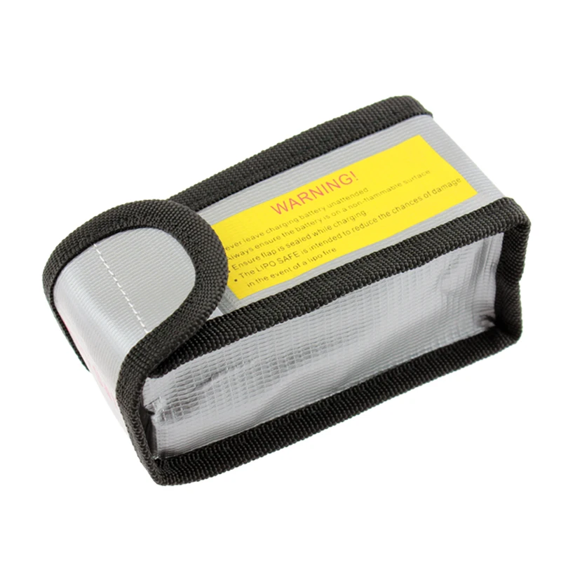 RC LiPo Battery Safety Large Bag Safe Guard Charge Sack Explosion-proof 12.5 * 6.4 * 5 cm Silver