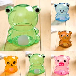 Decoração da casa bancos presente dos desenhos animados urso caixas de dinheiro do miúdo estudante mealheiro estilo transparente poupança de dinheiro animal presente do ano novo