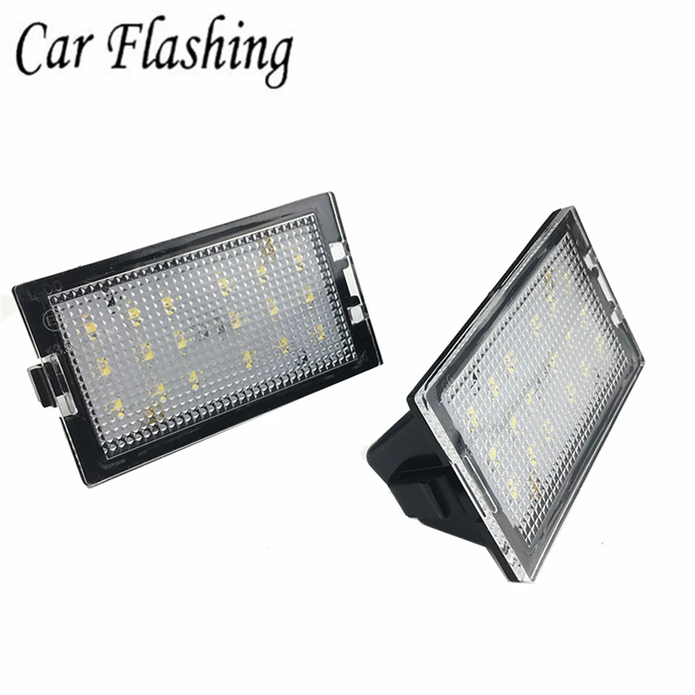 LED 12V Car License Plate Light For Land Rover Discovery 3 4 LR3 LR4 Freelander 2 LR2 Range Rover Sport Number Plate Lamp