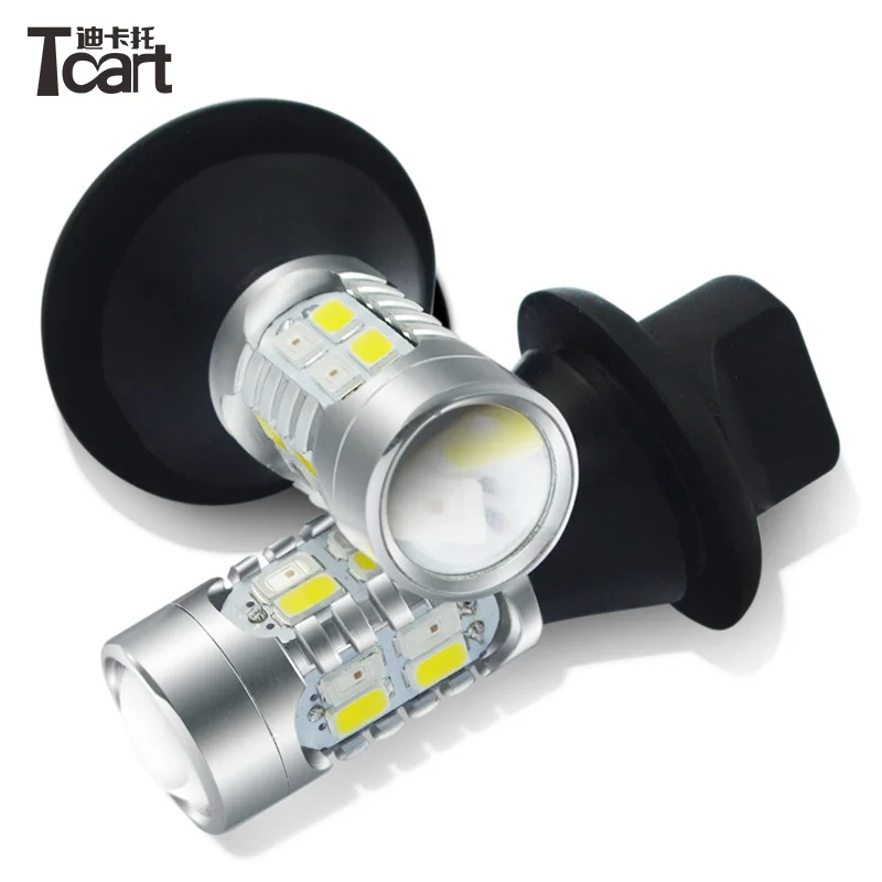 Tcart Auto Led Lights Daytime Running Light Front Turn Signals bulb Car DRL Led Winker Bulb 20W T20 7440 WY21W Car Accessory