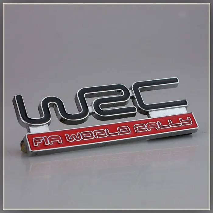 

1 Pcs 3D Metal WRC Front Grille Badge Emblem decal stickers car styling Car Styling