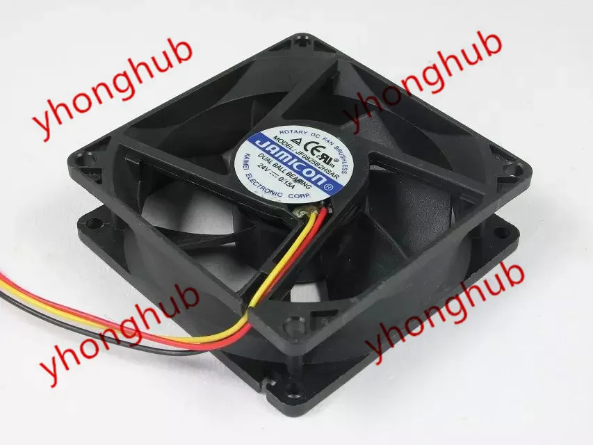 

JAMICON JF0825B2HSAR DC 24V 0.15A 80X80X25mm Server Cooling Fan