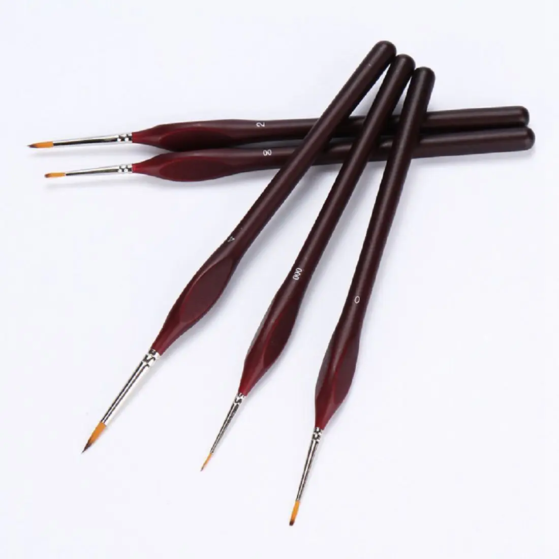 6-Piece Fine Paintbrushes - Detail Paint Brush Set - For Acrylic, Watercolor, Oil