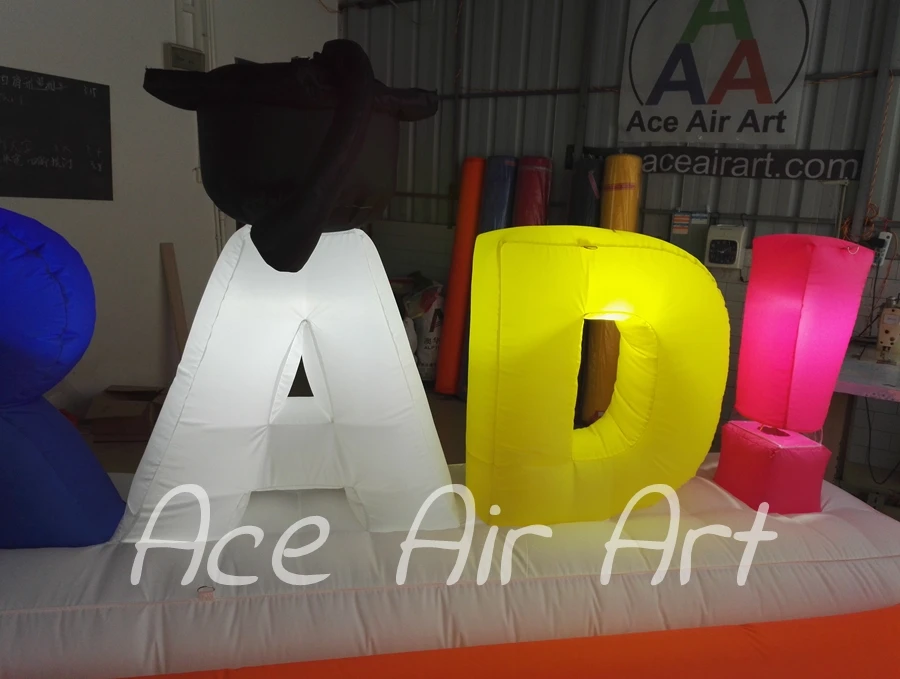 Colorful and Reusable Inflatable Light Words for Graduation Party with Pencil and Dr. Hat