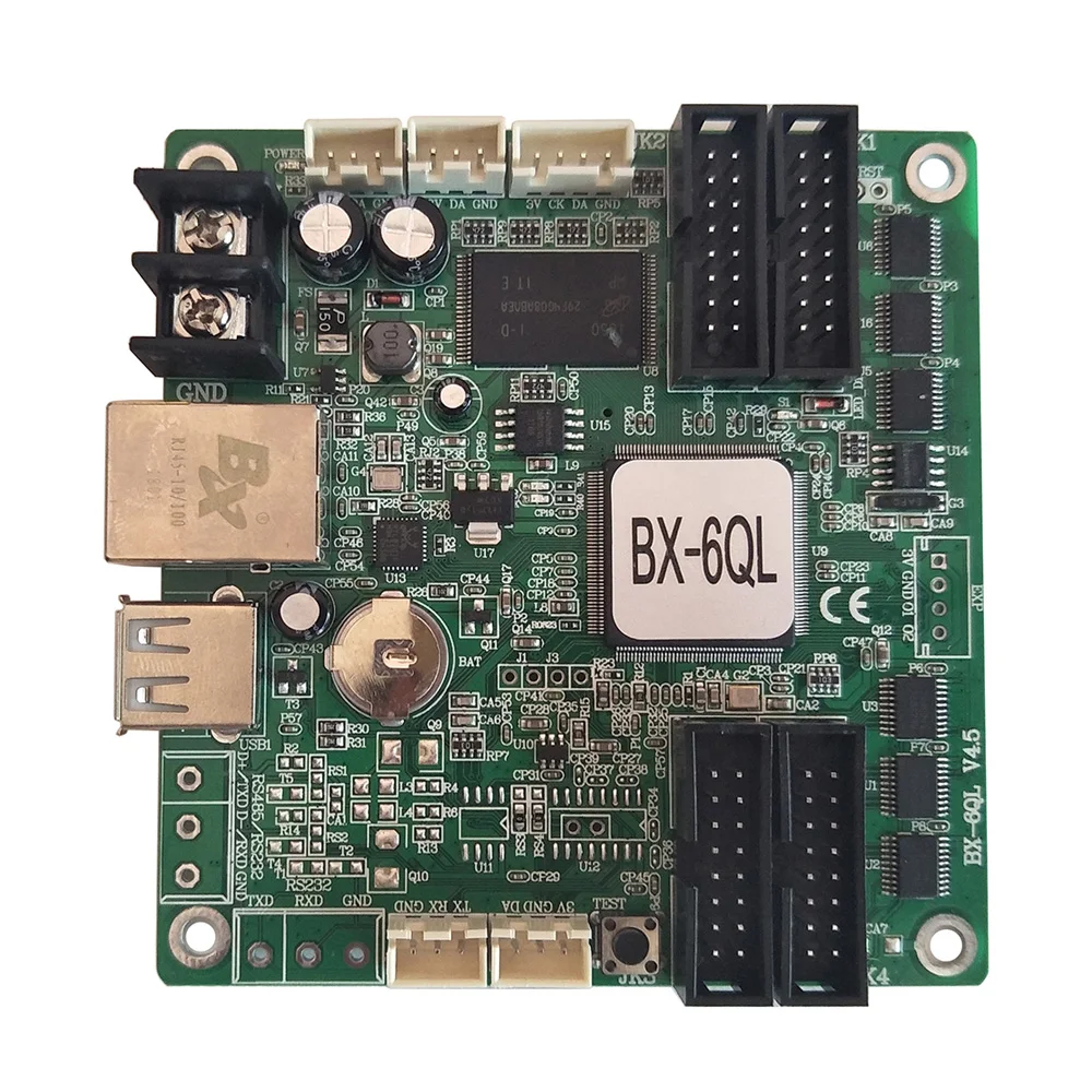 NEW BX-6QL Ethernet port and USB port, Asynchronous lintel Full Color LED Display controller,P3-P10 LED panel control card