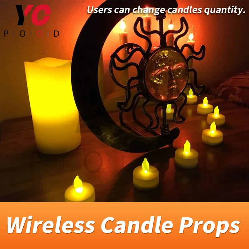 Wireless Candles Prop YOPOOD Escape Room Blow on or out the candles with or no order to escape the chamber room takagism game