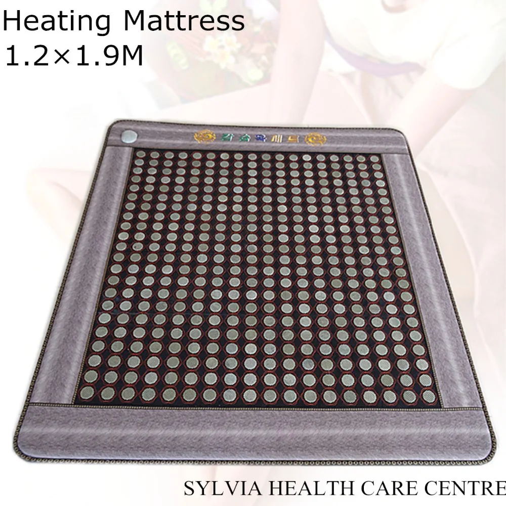 

2019 Natural Jade & Tourmaline Mat, FIR/Far-infrared/Multi Heat & Energy Therapy heating sleeping mattress 1.2X1.9M