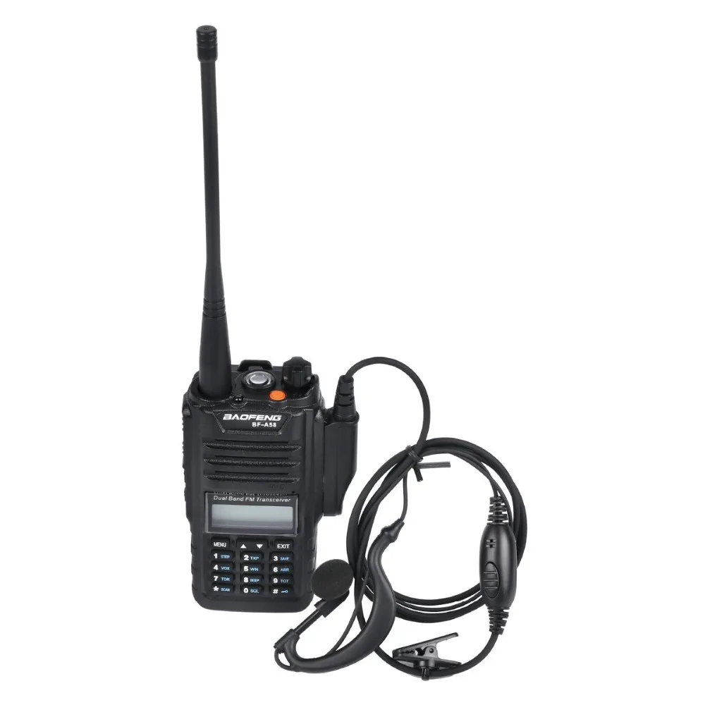 2pcs/lot Baofeng BF-A58 Walkie Talkie Waterproof UHF VHF Radio Professional Multiband Dual Band A58 Two Way Radio Transceiver