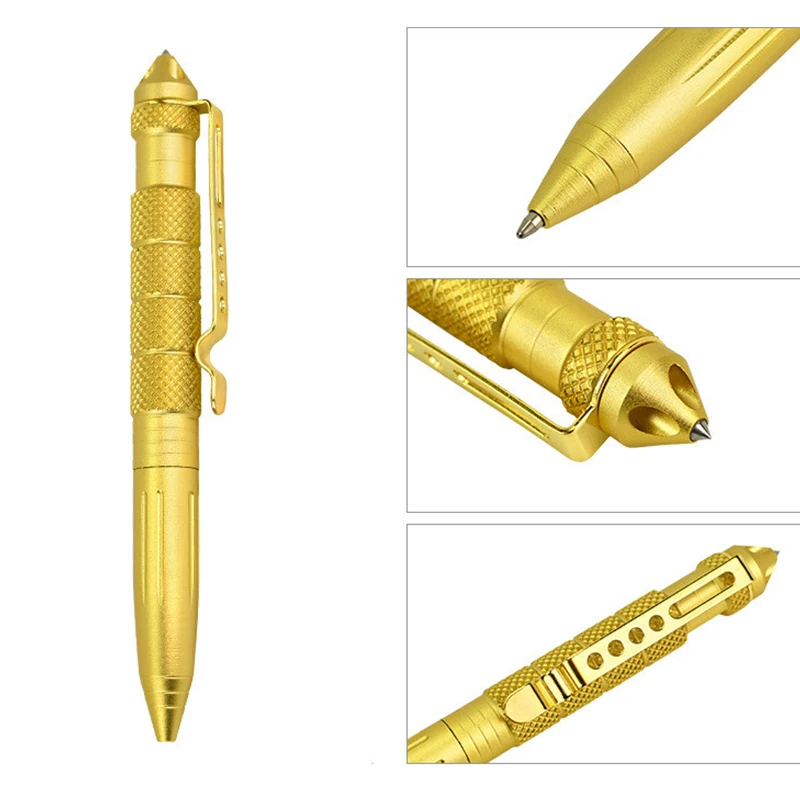 High Quality defence personal Tactical Pen Self Defense Pen Tool Multipurpose Aviation Aluminum Anti-skid Portable