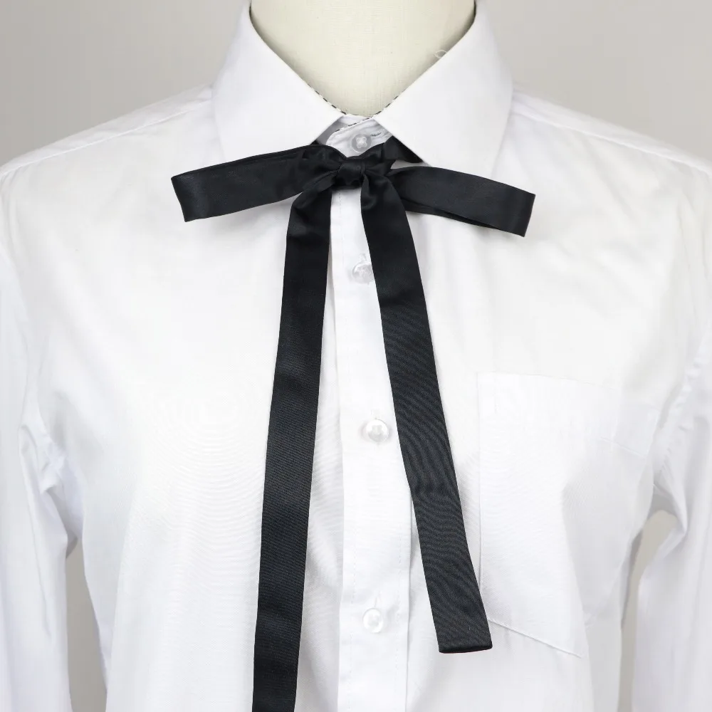 Woman Small Bowtie Fashion Pretty Ribbon Solid Color Butterfly Bowknot Bow Tie Cravat