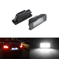 ANGRONG 2x LED Licence Number Plate Light Canbus For Citron Berlingo C2 C3 C4 C5 C6 C8 DS3 Peugeot 106 1007 307 308 3008 406 407