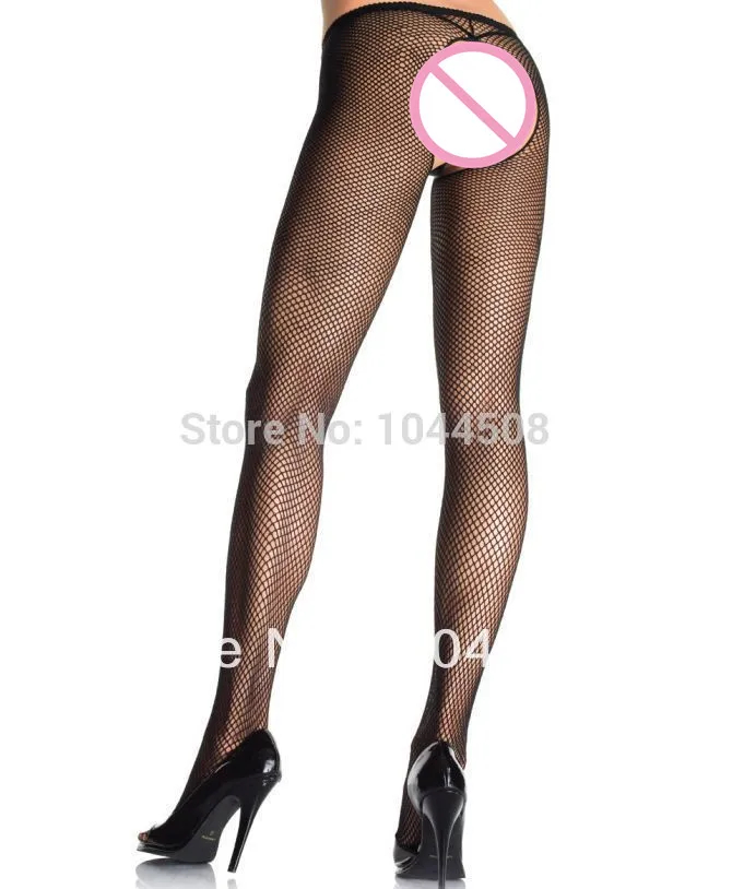 

Men or women Open fork fishnet stockings sexy hollow out free off breathable mesh pantyhose appeal black silk stockings