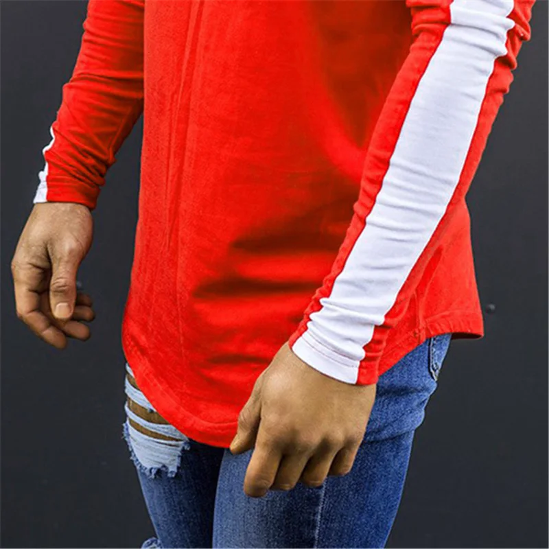 Muscleguys Autumn Mens Cotton Gyms Men T shirt Fitness bodybuilding shirts male Brand tees long sleeve t-shirt men