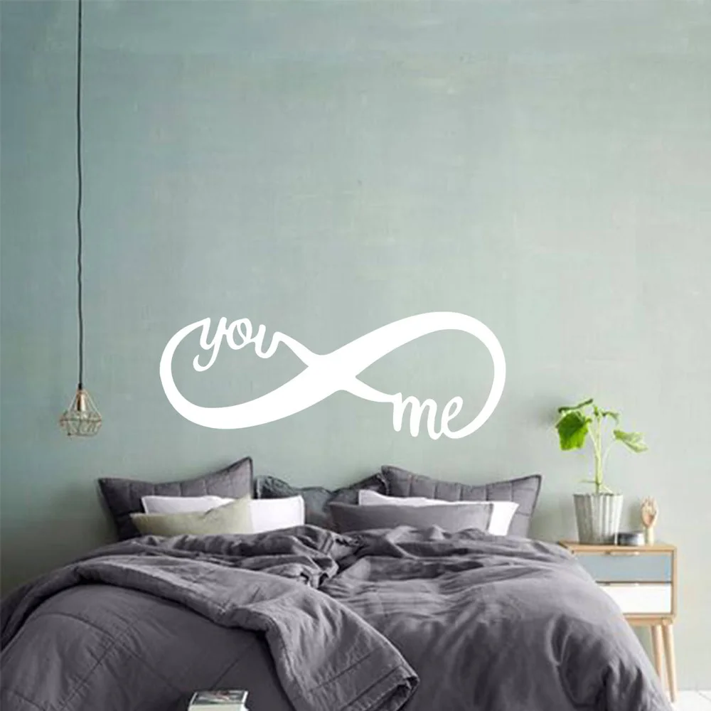 Infinity love wall stickers for tile Infinity vinyl wall sticker Love sign wall decor dorm vinyl home nursery wall decals G55