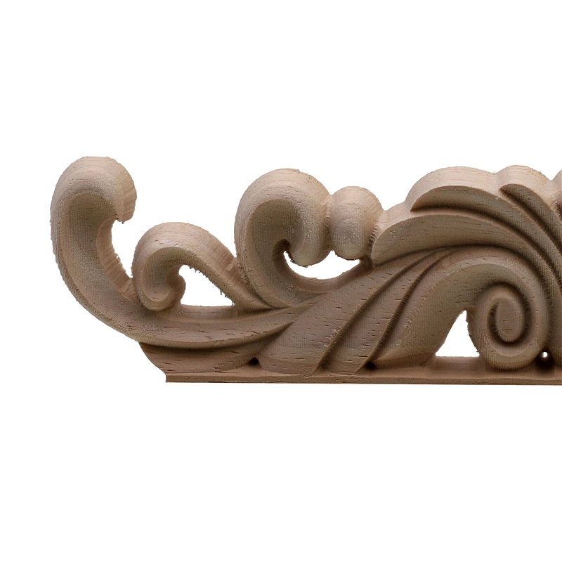 VZLX European Vintage Floral Woodcarving Decals Wooden Appliques For Home Wedding Decoration Maison Accessories Modern Decor