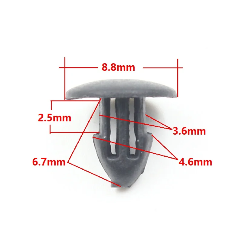 KE LI MI 100x Automotive trim panel sealing rivets 4mm hole plastic sealing nail retainer fastener retaining clips