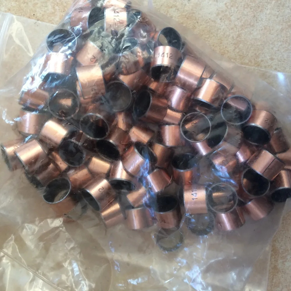 

100 pieces SF-1 1412 Oilless bush DU Self-lubricating bushing Sintered bush Size 14*16*12mm