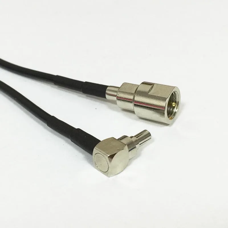 Nieuwe Fme Mannelijke Schakelaar Crc9 Haakse Pigtail Kabel Adapter Rg174 Groothandel 20Cm 8"