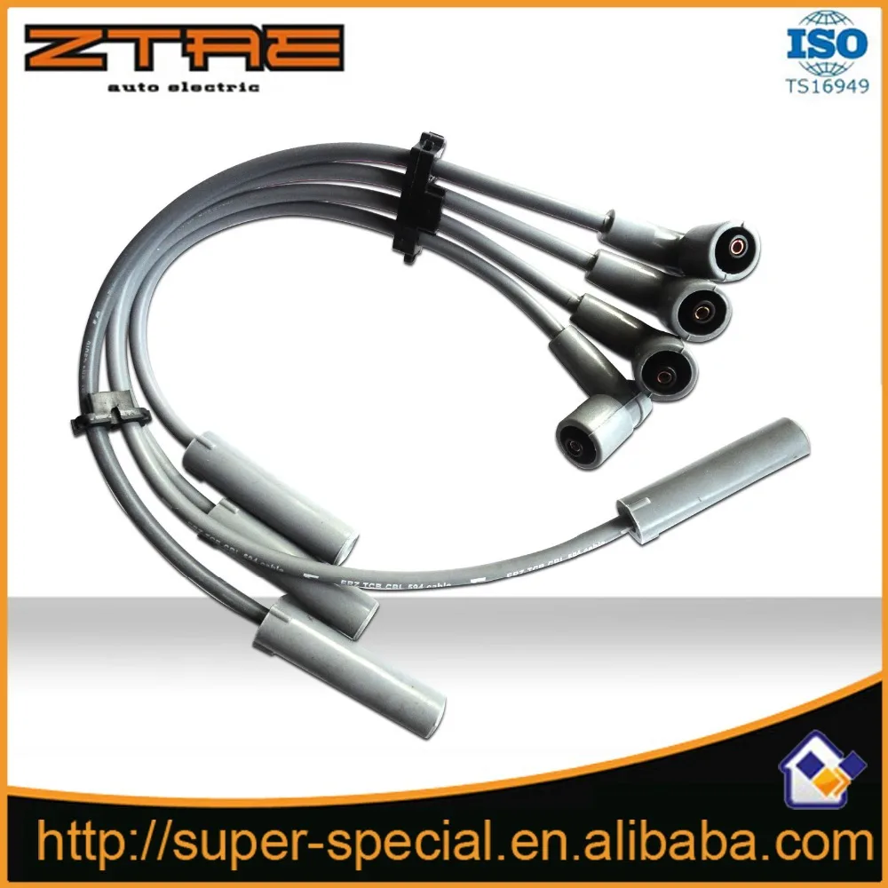 Juego de cables de bujía, Cable de encendido apto para Lada 2111-3707080-04