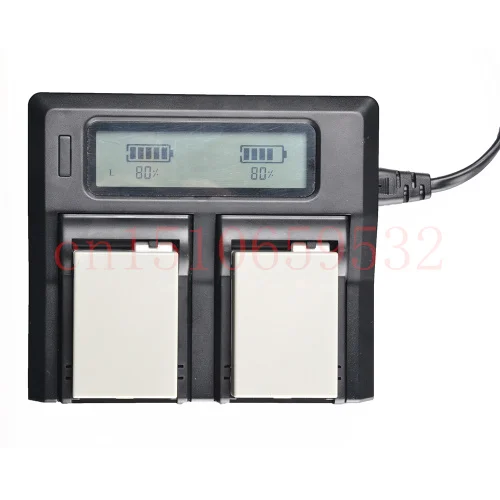 LP-E8 carregador duplo rápido da bateria da câmera lpe8 com cabo de alimentação da ue para canon 550d 600d 650d 700d t5i t4i x6i x5 com rastreamento entorpecido