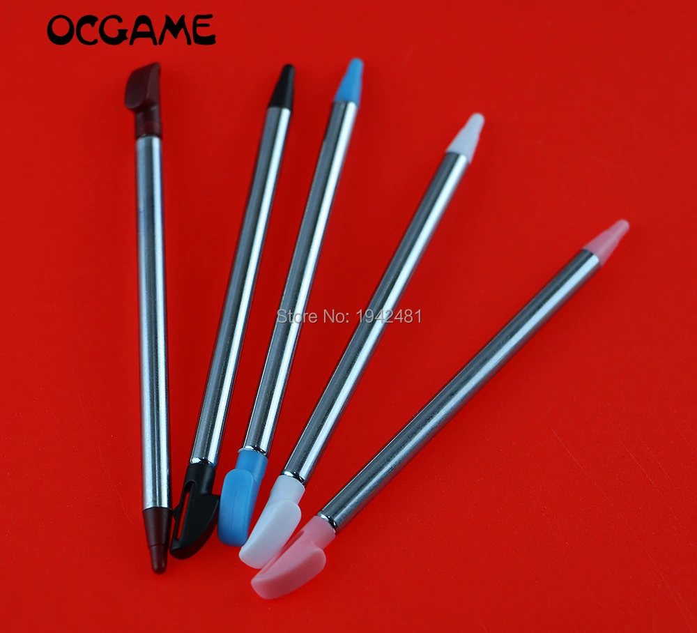 10PCS Metal Retractable Stylus Touch Pen 5 Colors For 3DS XL 3DS LL