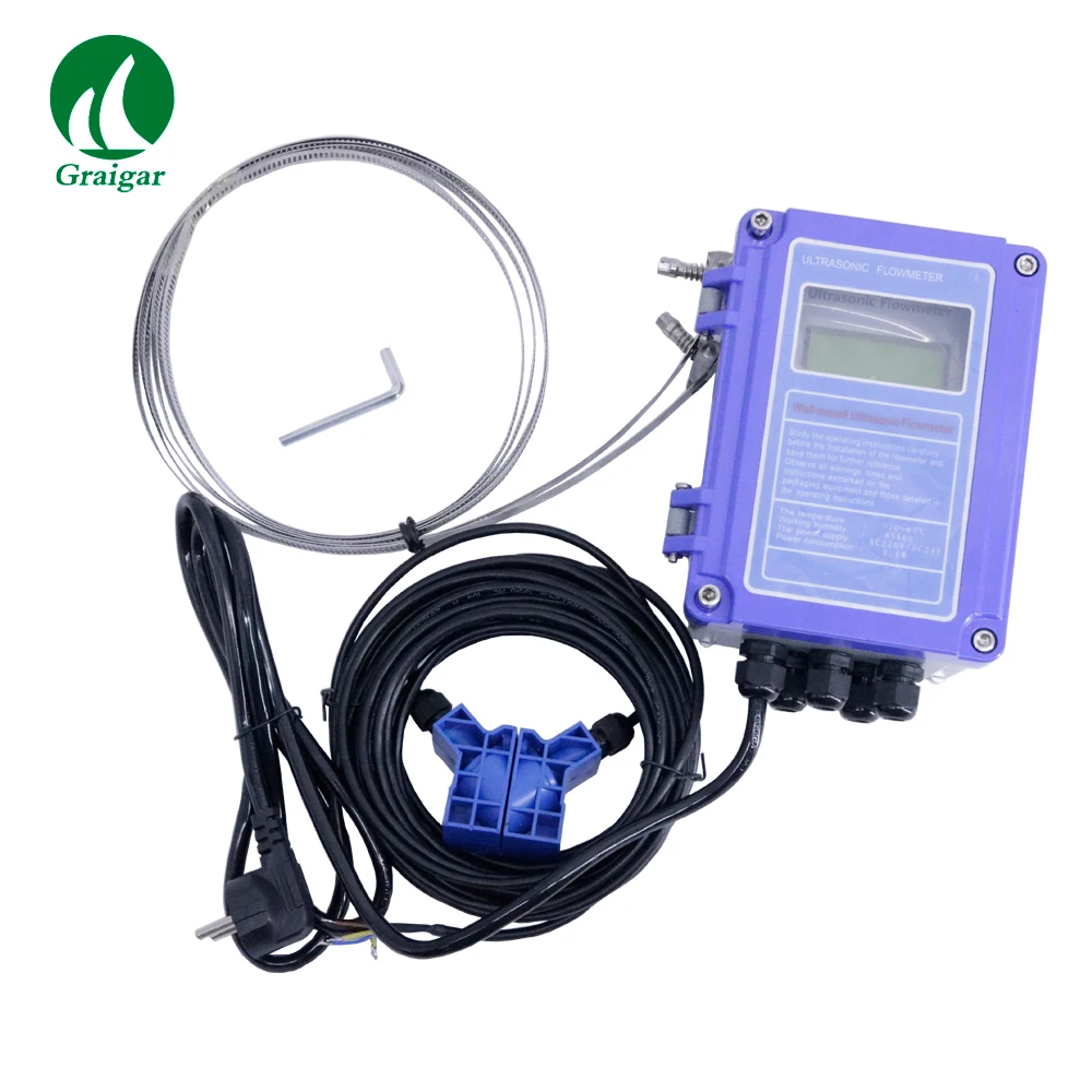 High Precision Wall Mounted Digital Ultrasonic Flowmeter MHC-3000B with L2 Sensor DN50-700mm