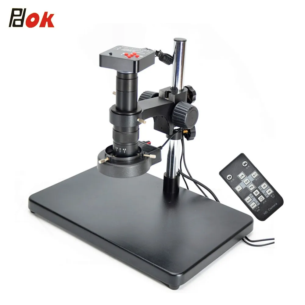 21MP 60FPS HDMI USB Digital Industry Video Microscope with Camera Set System 10-180X C MOUNT Lens For Phone PCB Soldering