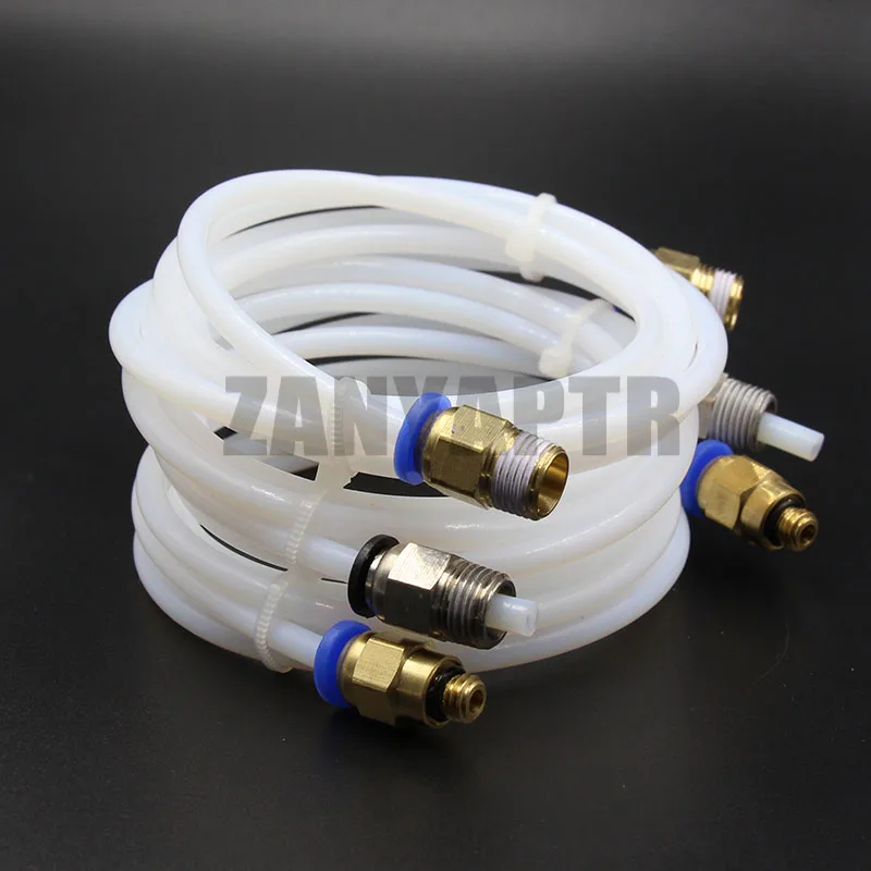 1M PTFE Tube +PC4-M6/ PC4-01 Fitting J-head hotend RepRap Rostock Bowden Extruder For filament 1.75mm ID 2mm  OD 4mm