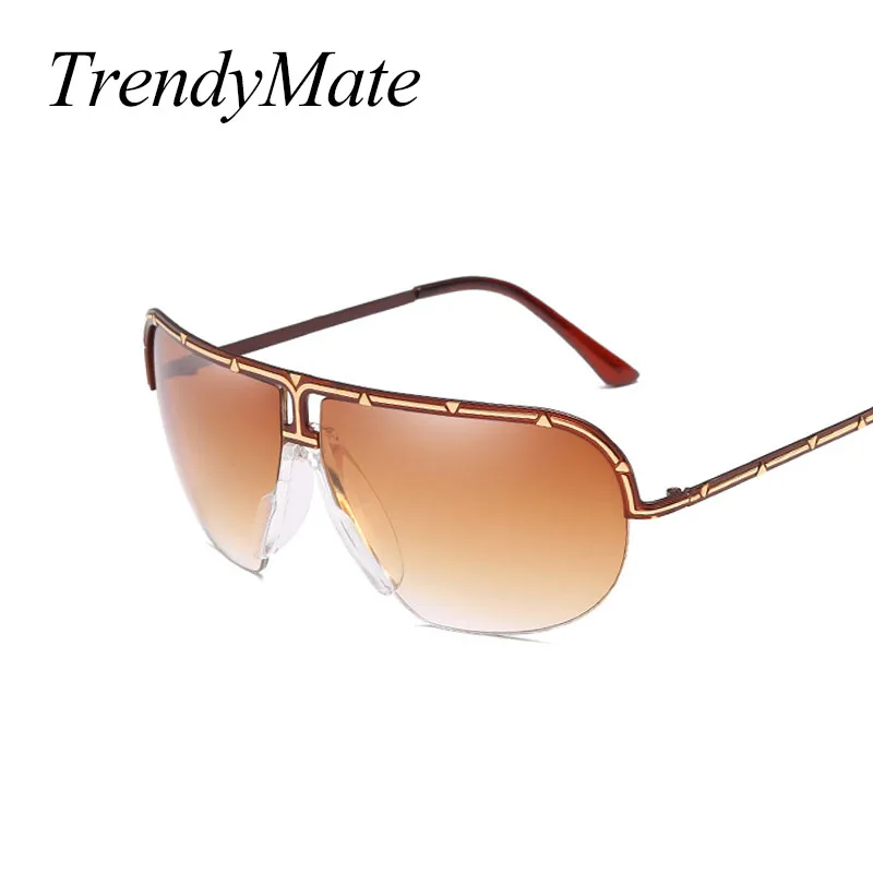 

TrendyMate 2018 New Fashion Brown Men Sun Glasses Driving Sunglasses for Men Glasses Brand Designer High Quality Shades 1432T