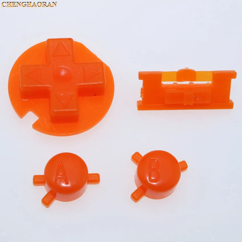 ChengHaoRan 12สี24ชุดเปลี่ยนสีสันชุดปุ่มเปลี่ยนสำหรับ Gameboy Color GBC On Off ปุ่ม AB D แผ่น