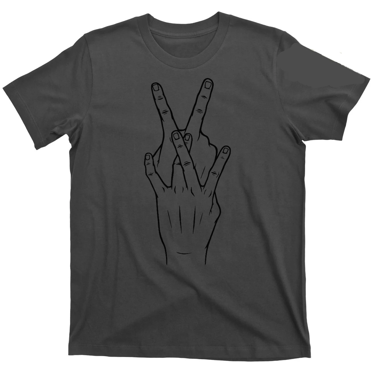 2019 Men T Shirt Fashion O-Neck Tshirt Homme V Dub Vdub Finger Peace Sign New Gti Rabbit German Graphic Tees