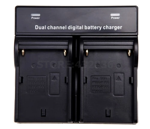 2023 New arrival Dual Digital Battery Charger for SONY NP-F970NP F970 NP-F960 NP F960 NP-F770 NP-F750 NP-FM50 NP FM50 NP-FM500H