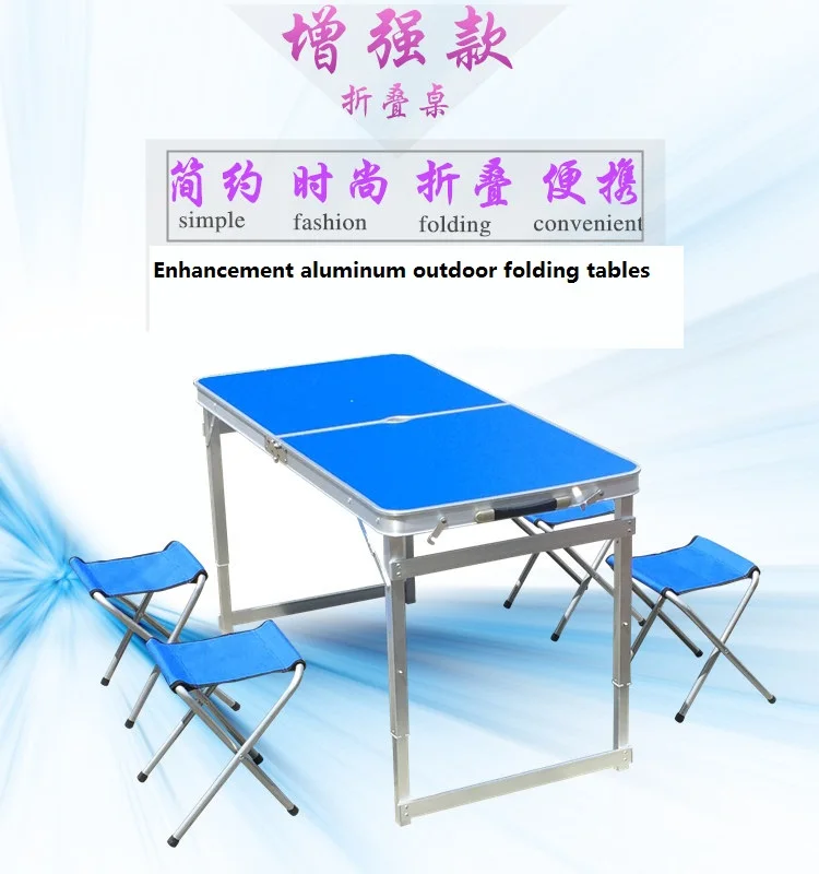 Stable Outdoor Folding Table Aluminum Alloy Stall Table Portable Publicity Exhibition Industry Camping Table Shelf