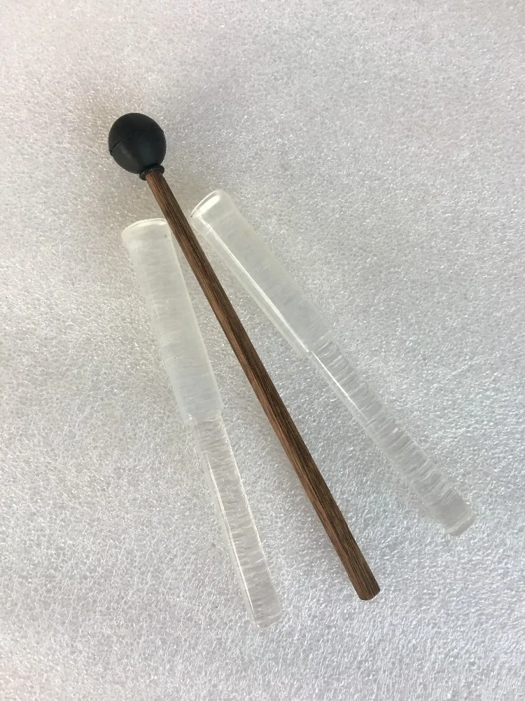 5th octave Clear crystal singing harp with crystal & rubber mallet and Aluminum alloy box in 432HZ perfect CDEFGAGC note