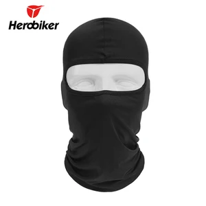 Black Motorcycle Facial Mask Moto Balaclava Winter Mask Facial Mask Cycicy Mask Mask for all stations, 12 colors 8 Main Protective Moto Sales - №1