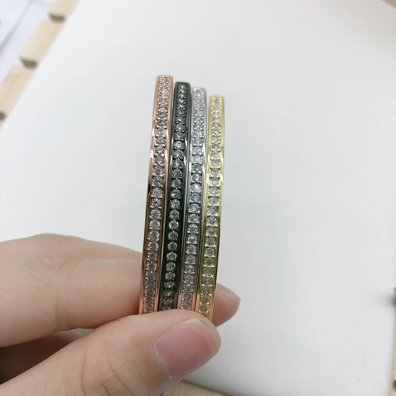 

5PCS/Lot Clear Zirconia Paved Bar Jewelry Accessories For Bracelets Making