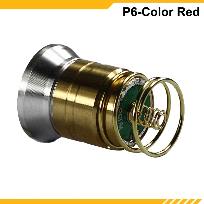 KDLITKER P6-COLOR Luminus SST-10-R Red 620nm 600 Lumens 3V - 9V 1-Mode OP P60 Drop-in