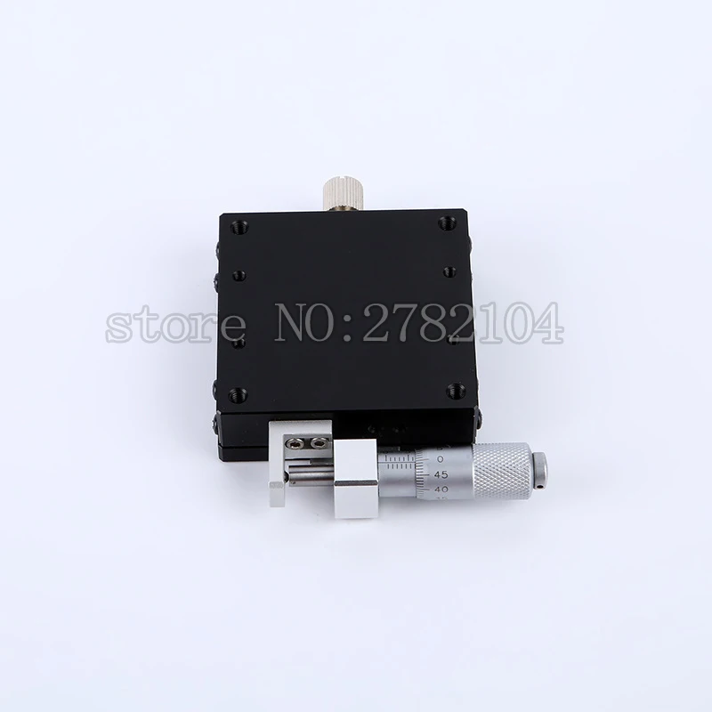 X Axis 60*60mm Knob Micrometer Sliding stage Guide Rail Type Platform Manual Displacement Sliding Table LGX60-R,LGX60-L,LGX60-C